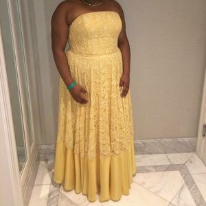 Pale Yellow ball gown